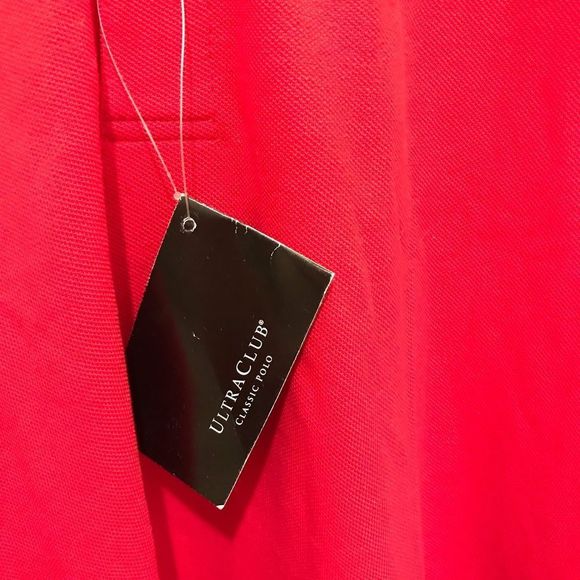 NWT Mens Ultra Club polo in size 3XL and red color. - Picture 3 of 4